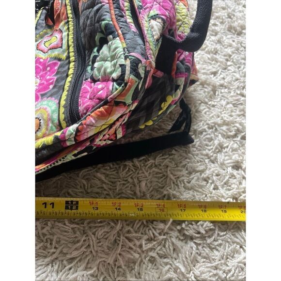 Vera Bradley Quilted Campus Backpack Ziggy Zinnia Pattern (Ret) Multi Cotton EUC main image 5
